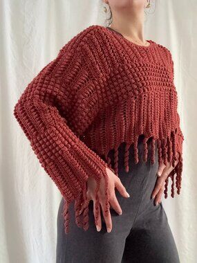 Festival Knitted Cropped Sweater